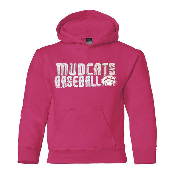 Carolina Mudcats Youth Hot Pink Classic Fleece Hood