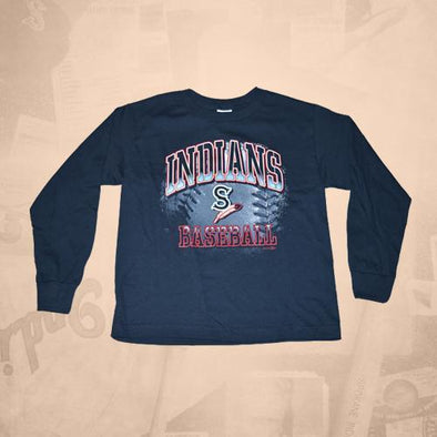 Spokane Indians Youth Long Sleeve Navy Tee