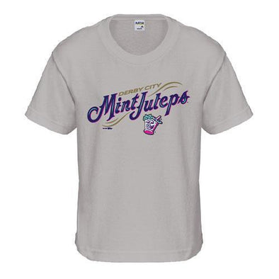 Louisville Bats Youth Mint Julep Basic Grey Tee