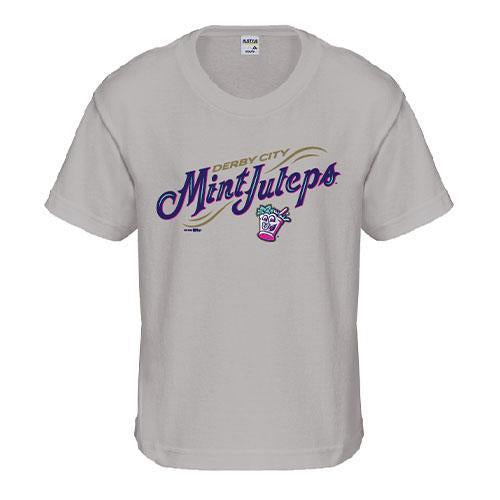Louisville Bats Youth Mint Julep Basic Grey Tee