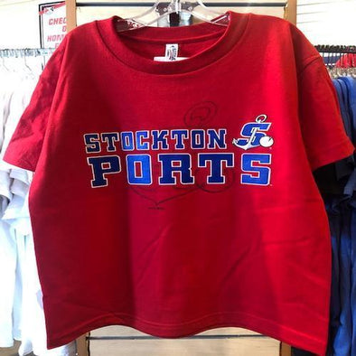 Stockton Ports Youth Red Tee
