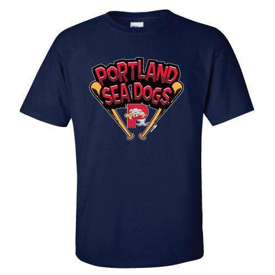 Portland Sea Dogs Youth Tee - Navy - Raichu