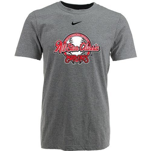 Carolina Mudcats Youth Heather All-Star Nike Core Tee