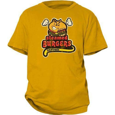 Hartford Steamed Cheeseburgers Youth T-Shirt in Yellow