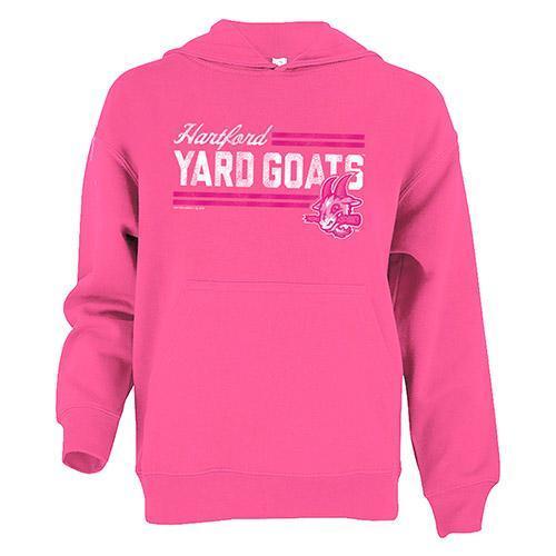 Hartford Yard Goats Soft as a Grape Yth Hoodie in Pink