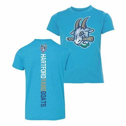 Hartford Yard Goats Yth Razorback Tee in Teal