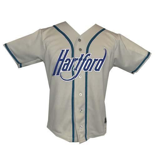 Hartford Yard Goats Mens Road Replica Jersey in Grey