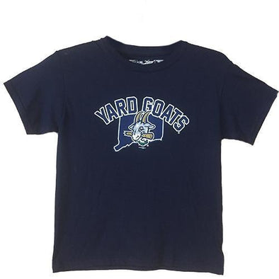 Hartford Yard Goats Retro Brand Youth YG State Tee in Navy