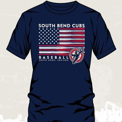 South Bend Cubs Youth USA Flag Tee