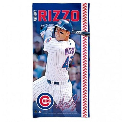 Chicago Cubs Anthony Rizzo Beach Towel