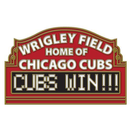 Chicago Cubs "CUBS WIN" Lapel Pin