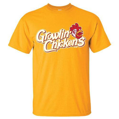 Adult Growlin' Chickens Gold Tee