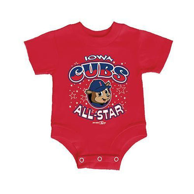 Iowa Cubs Infant Adorbs Onesie, Red