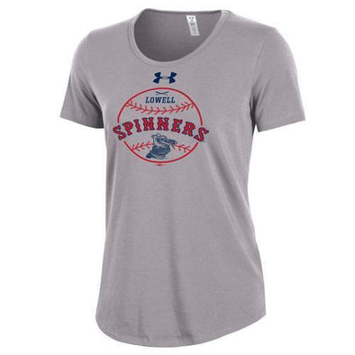 Lowell Spinners Women's UA Grey Gator Tee