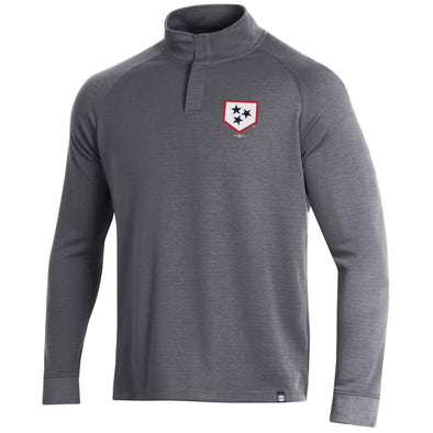Nashville Sounds Under Armour Double Knit 1/4 Snap Carbon Heather