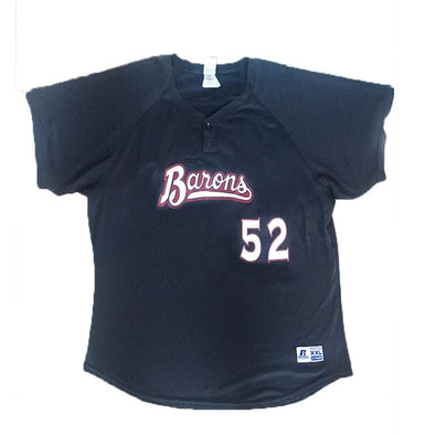 Barons Game Worn Black BP Jersey