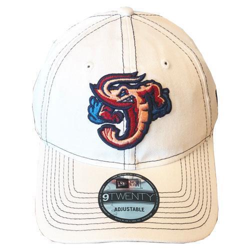 Jacksonville Jumbo Shrimp New Era White/Navy Basic 9Forty