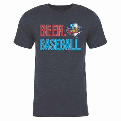 Amarillo Sod Poodles Navy Beer Baseball Tee