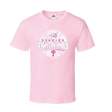 Reading Fightin Phils Fightins Pink Youth T-Shirt