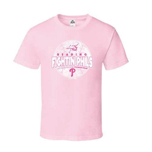 Reading Fightin Phils Fightins Pink Youth T-Shirt