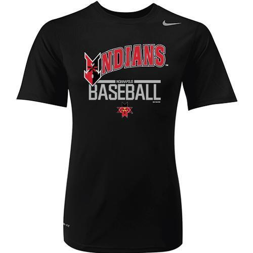 Indianapolis Indians Black Nike Baron DriFIT Tee