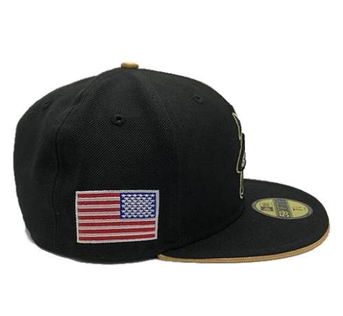 Pensacola Blue Wahoos New Era Patriot Series Cap Black & Gold