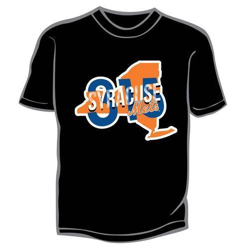 Syracuse Mets 315 Black Men's Performance Tee