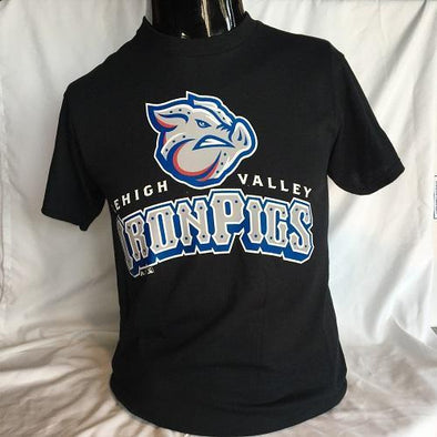 Lehigh Valley IronPigs Black Primary Tee