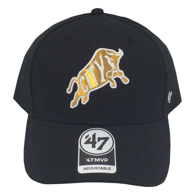 Durham Bulls 47 Brand Black & Gold Chrome