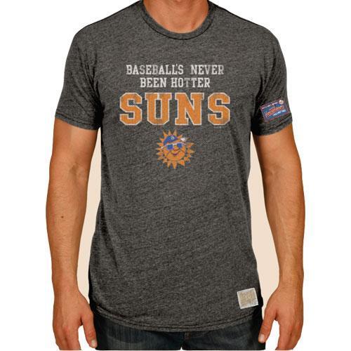 Jacksonville Jumbo Shrimp Retro Brand Black Suns Throwback Tee