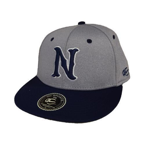 Nashville Sounds OC Boom Grey & Navy Stretch Hat