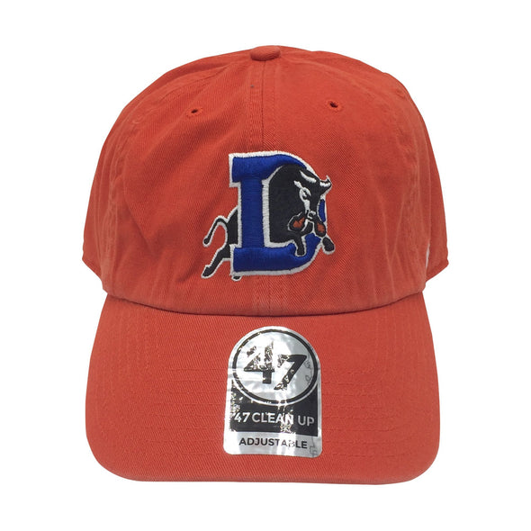 Durham Bulls 47 Brand Bright Orange Clean Up