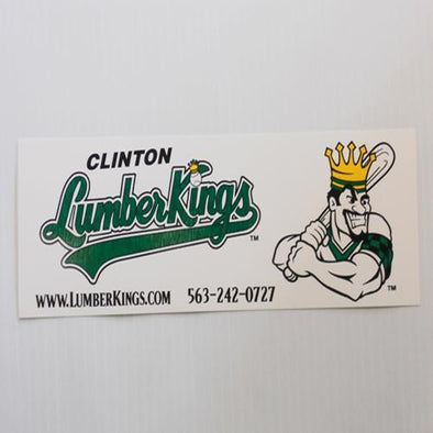 Clinton LumberKings LumberKings Bumper Sticker