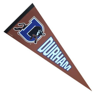 Durham Bulls Orange Felt Pennant