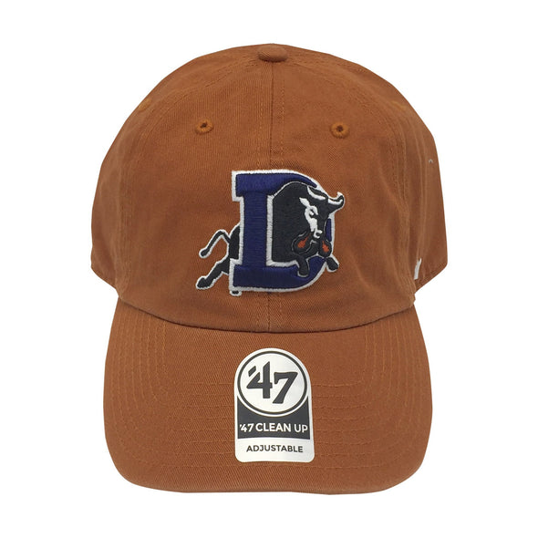 Durham Bulls D Logo Burnt Orange Clean Up