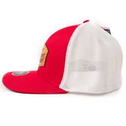 OC TP Leather Red w/ White Mesh