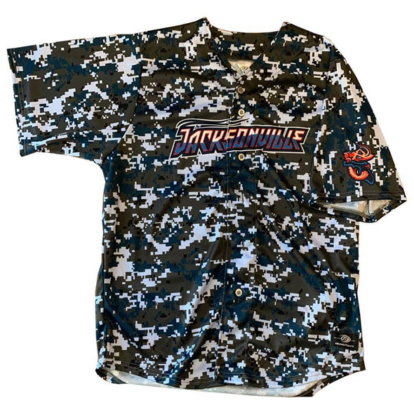 Jacksonville Jumbo Shrimp OT Sports Adult Navy Digi Camo Replica Jersey