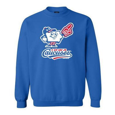 Iowa Caucuses Comfort Fleece Crewneck, Royal