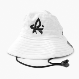 Bucket Hat White w/ Black RC