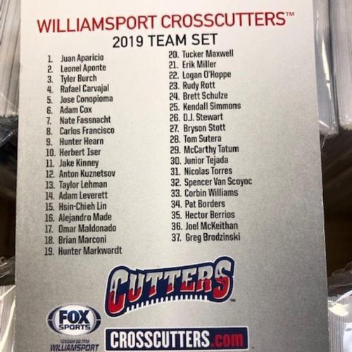 Williamsport Crosscutters 2019 Team Card Set