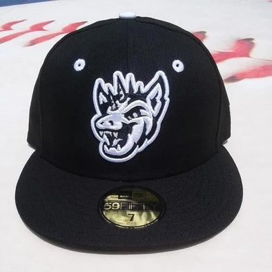 Round Rock Express ROUND ROCK CHUPACABRA NEW ERA BLACK & WHITE FITTED 5950