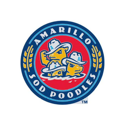 Amarillo Sod Poodles Circle Lapel Pin