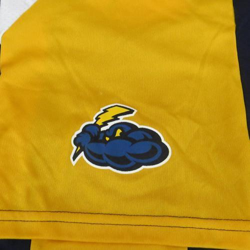Trenton Thunder Youth Navy with Gold and White Shoulder and side panels Jersey