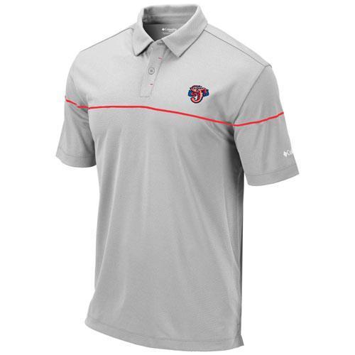 Jacksonville Jumbo Shrimp Columbia Gray Breaker Polo