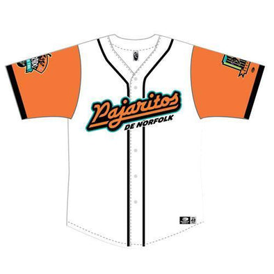 Norfolk Tides Pajaritos De Norfolk Youth Jersey