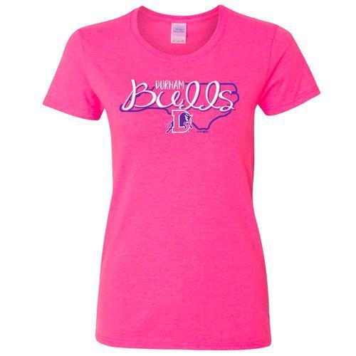 Durham Bulls Womens Pink Seventeen T-Shirt