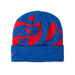 New Era Knit Cap Royal/Red Home