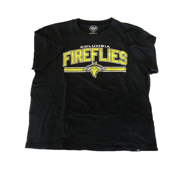Columbia Fireflies Adult Jet Black Super Arch Rival Tee