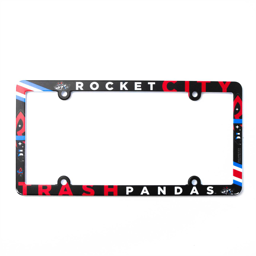 LICENSE PLATE FRAME BLACK/RED HOME