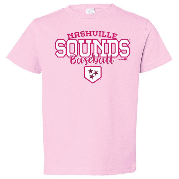 Nashville Sounds Toddler Pink Trish Tee